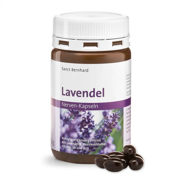 Nyugalom kapszula Golgota virág kivonattal+Levendula olaj+B-vitaminok S.Bernhard 120 db ÚJ!