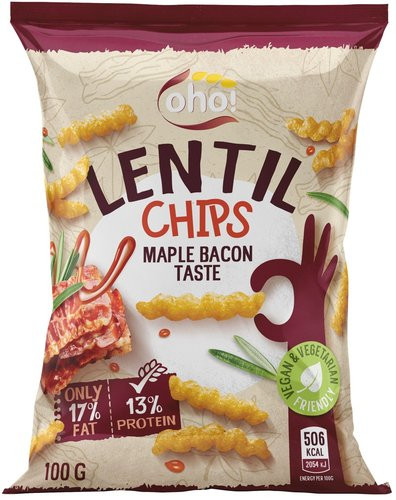 OHO LENCSE CHIPS JUHARSZIRUP-BACON