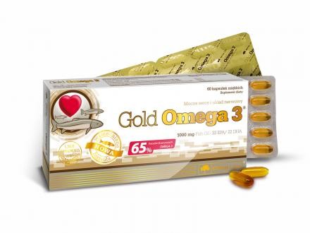 Olimp Labs® Gold Omega3®+ E kapszula - Magas EPA (330mg) és DHA (220mg) Zsírsav tartalommal (F-vitamin)