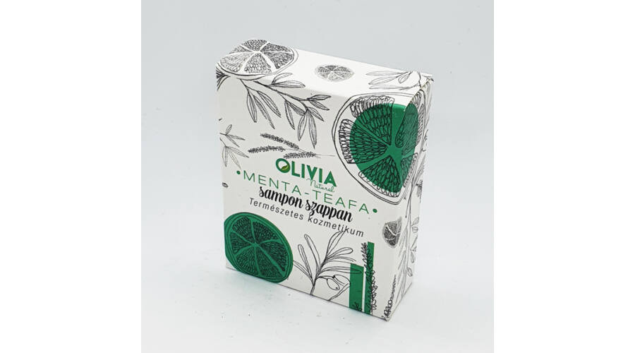 Olivia Natural menta-teafa sampon szappan 90 g