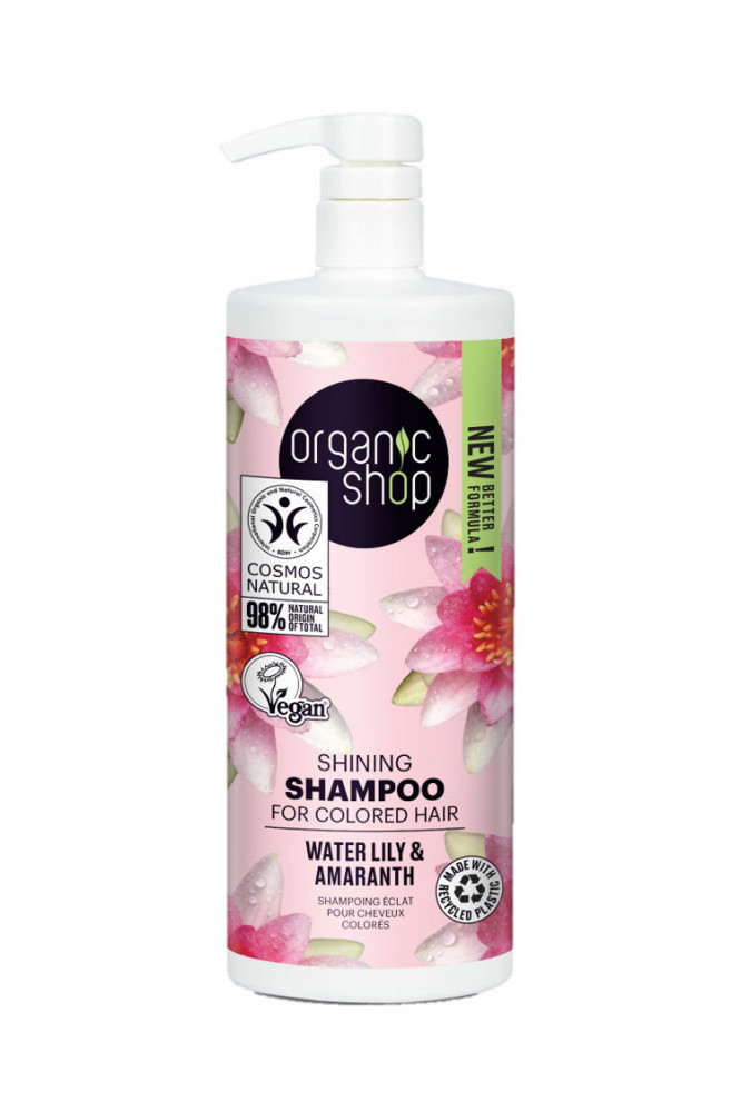 Organic Shop Shine sampon vízililiommal és amaránttal