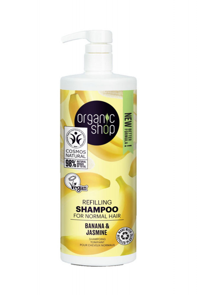 Organic Shop Tápláló sampon banánnal és jázminnal