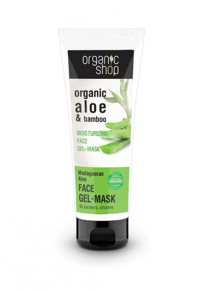 Organic Shop bio édes madagaszkári aloe hidratáló arcpakolás 75 ml