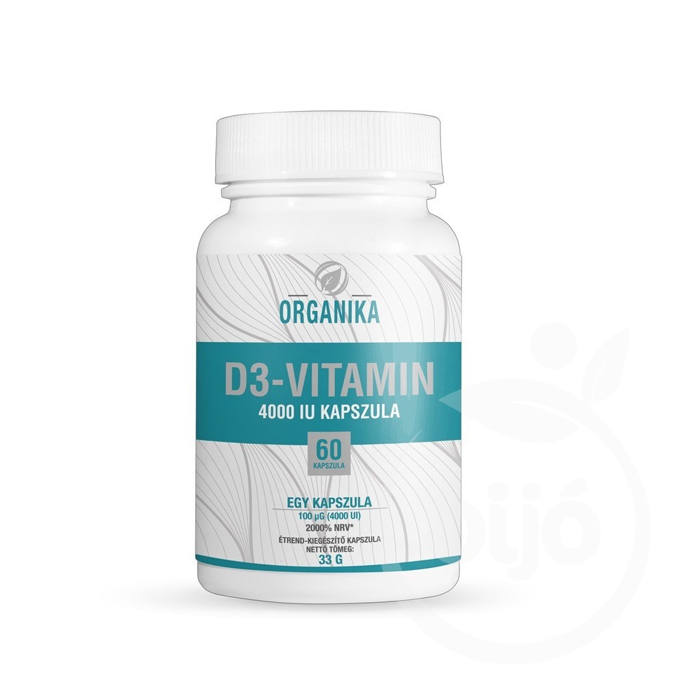 Organika d3-vitamin 4000 iu kapszula 60 db