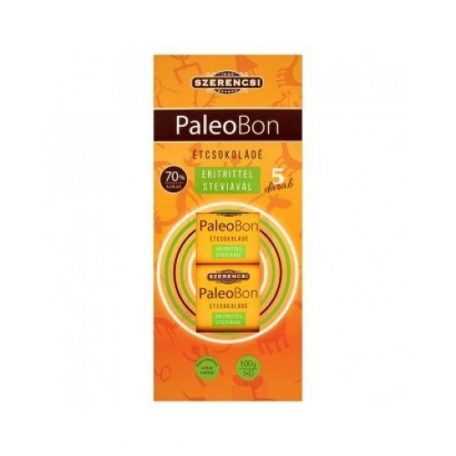 Paleobon étcsokoládé édesítőszerekkel 12x5 g 60 g