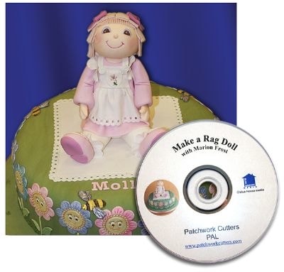 Patchwork baba (lány) Rag Doll + dvd - Patchwork Cutters