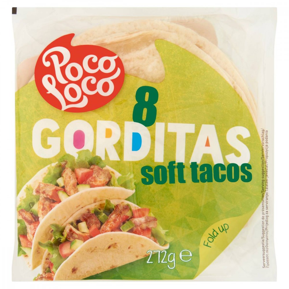 Poco Loco lágy tortilla gorditas 272 g