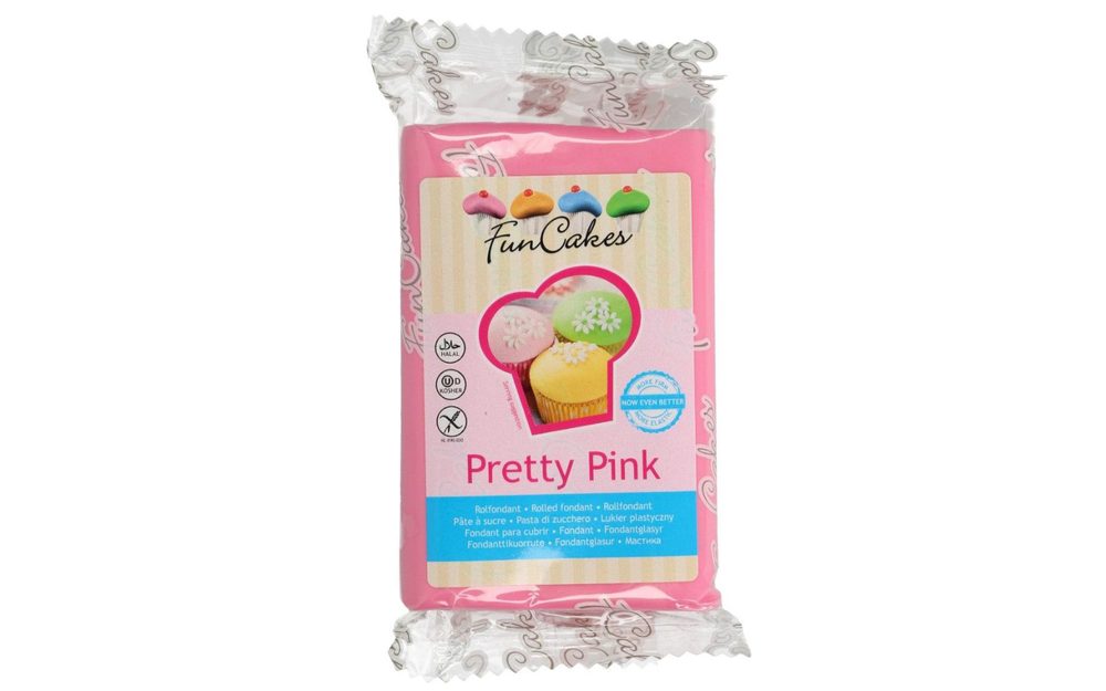 Pretty Pink hengerelt rózsaszín fondant 250 g - FunCakes