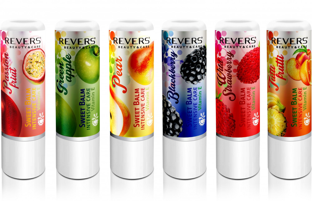 Revers szájbalzsam sweet balm e-vit.szamóca 4