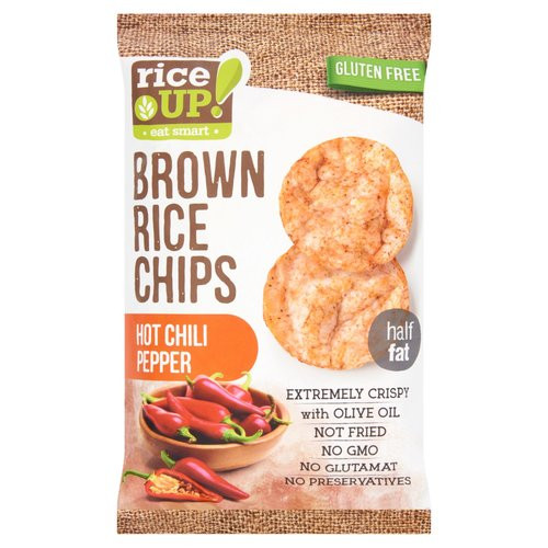 Rice Up barna rizs chips csípős chili ízű 60 g