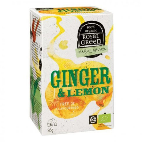 Royal Green Bio Tea Gyömbér & Citrom 16 filter