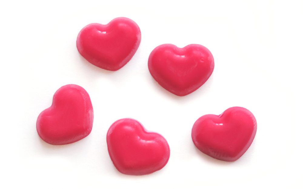 Rózsaszín szív alakú csokoládé dekoráció - 40 db - Barbara Luijckx