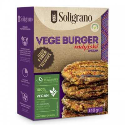 Solig. Vegán Burger Alappor Indiai 140 g