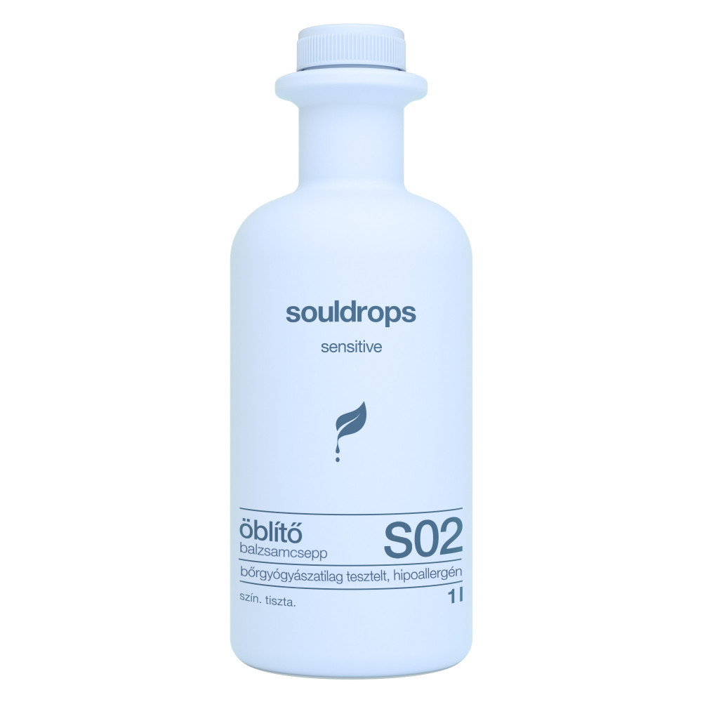 Souldrops Balzsamcsepp S02 szenzitív textil öblítő koncentrátum érzékeny bőrűeknek 40 mosásra 1l