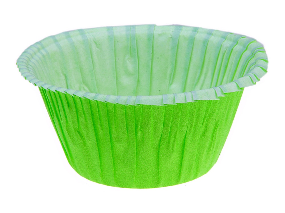 Sütő kosarak önhordó muffinokhoz - zöld 50 db -
