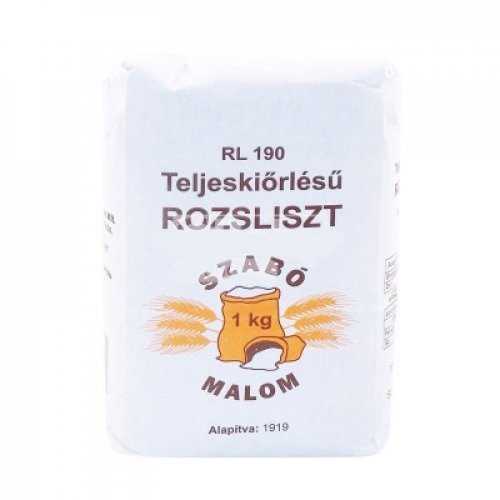 Szabó Malom teljes kiőrlésű rozsliszt rl-190 1000 g