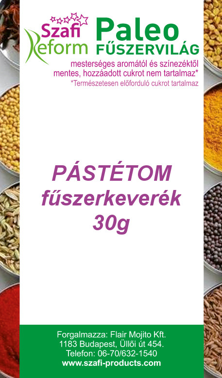 Szafi Reform Paleo Pástétom fűszerkeverék 30 g