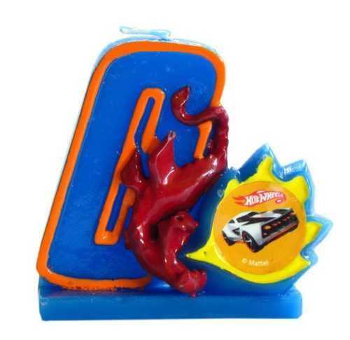 Születésnapi gyertya Hot Wheels 0. szám - Arpex