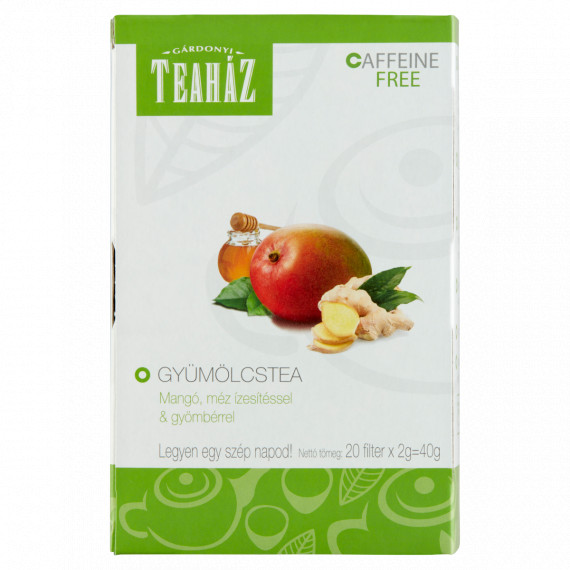 Teaház mangó méz gyömbér ízű tea filteres 40 g