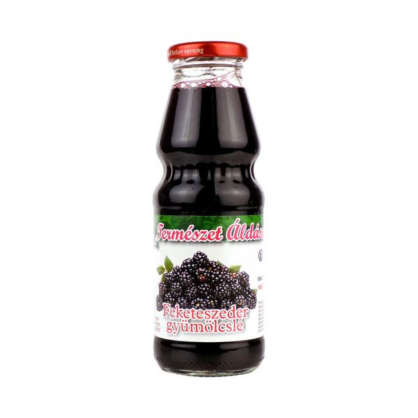 Természet Áldása fekete szeder gyümölcslé 100% 330 ml