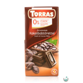 Torras gluténmentes étcsokoládé hozzáadott cukor nélkül 30 g