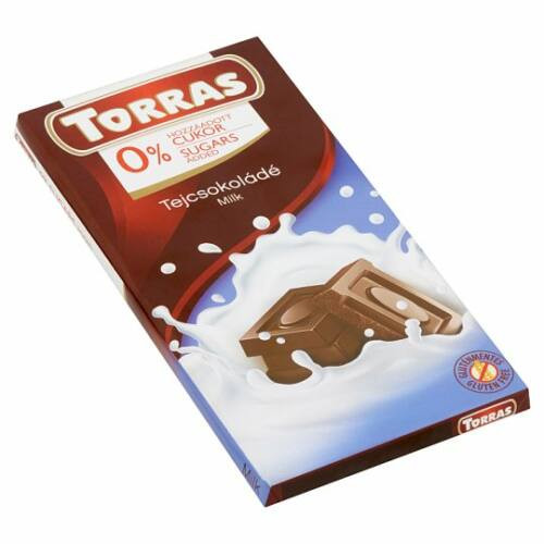 Torras gluténmentes tejcsokoládé hozzáadott cukor nélkül 30 g