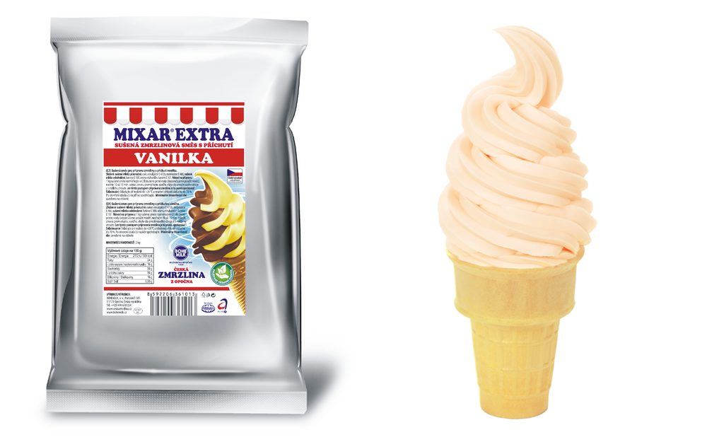 Vanília fagylaltkeverék a Mixar Extra Vanilla Opočno településről - 2 kg - Bohemilk