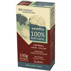 Venita 100% natural gyógynövényes hajfesték 4.4 gesztenye barna 100 g