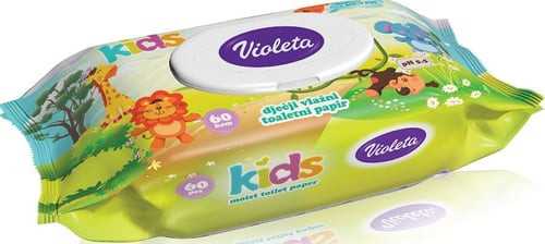 Violeta nedves toalett papír gyermekeknek 60 db