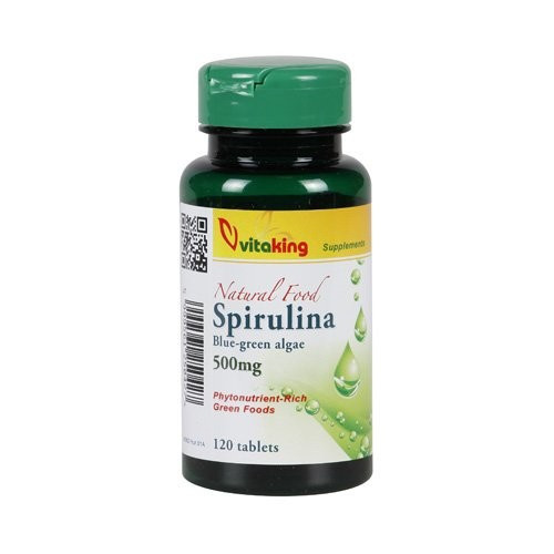 Vitaking Spirulina Tabletta 500Mg 200 db