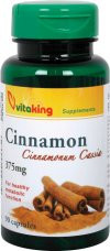 Vitaking cinnamon fahéj 375mg kapszula 90 db