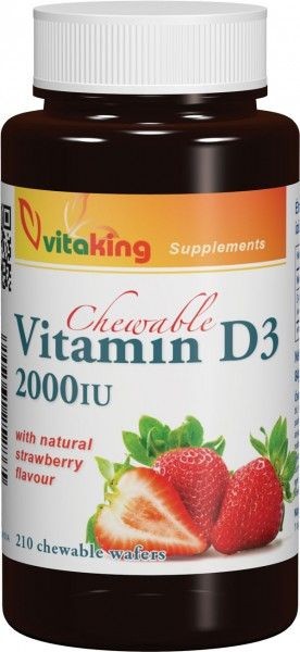 Vitaking d3 vitamin 2000ne epres rágótabletta 90 db