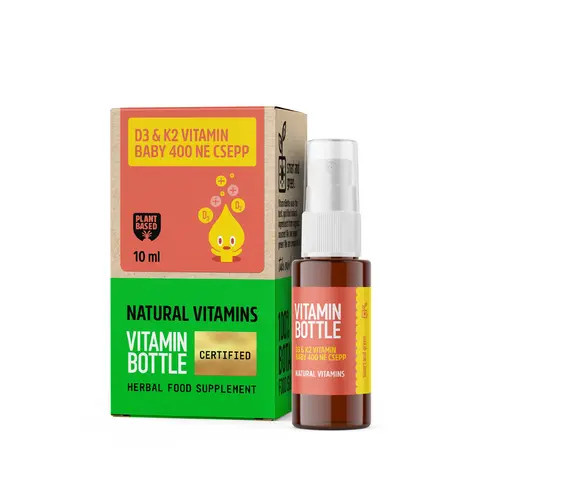 Vitamin Bottle d3+k2 vitamin baby csepp 10 ml