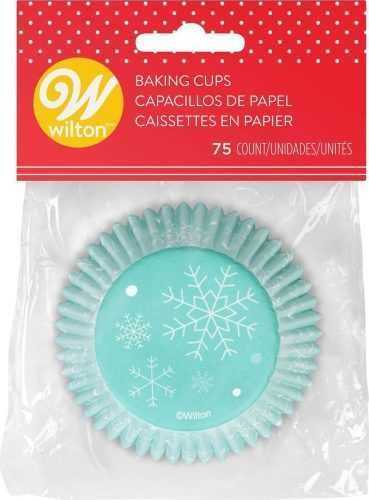 Wilton hópehely mintájú cukrász papírkosár - 75 db - Wilton