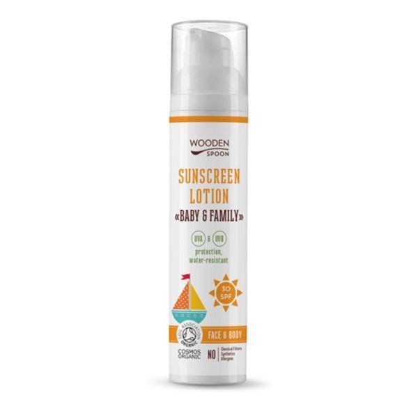 Wooden Spoon bio naptej és testápoló spf 30 100 ml