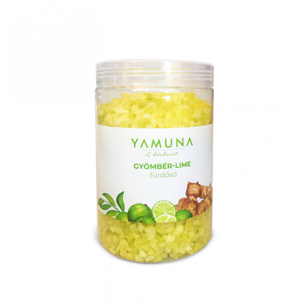 Yamuna tégelyes fürdősó gyömbér-lime 1000 g
