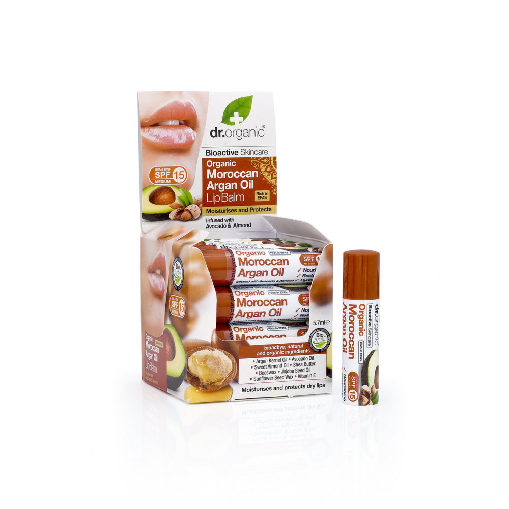 dr.Organic Ajakbalzsam bio marokkói argánolajjal 5.7 ml