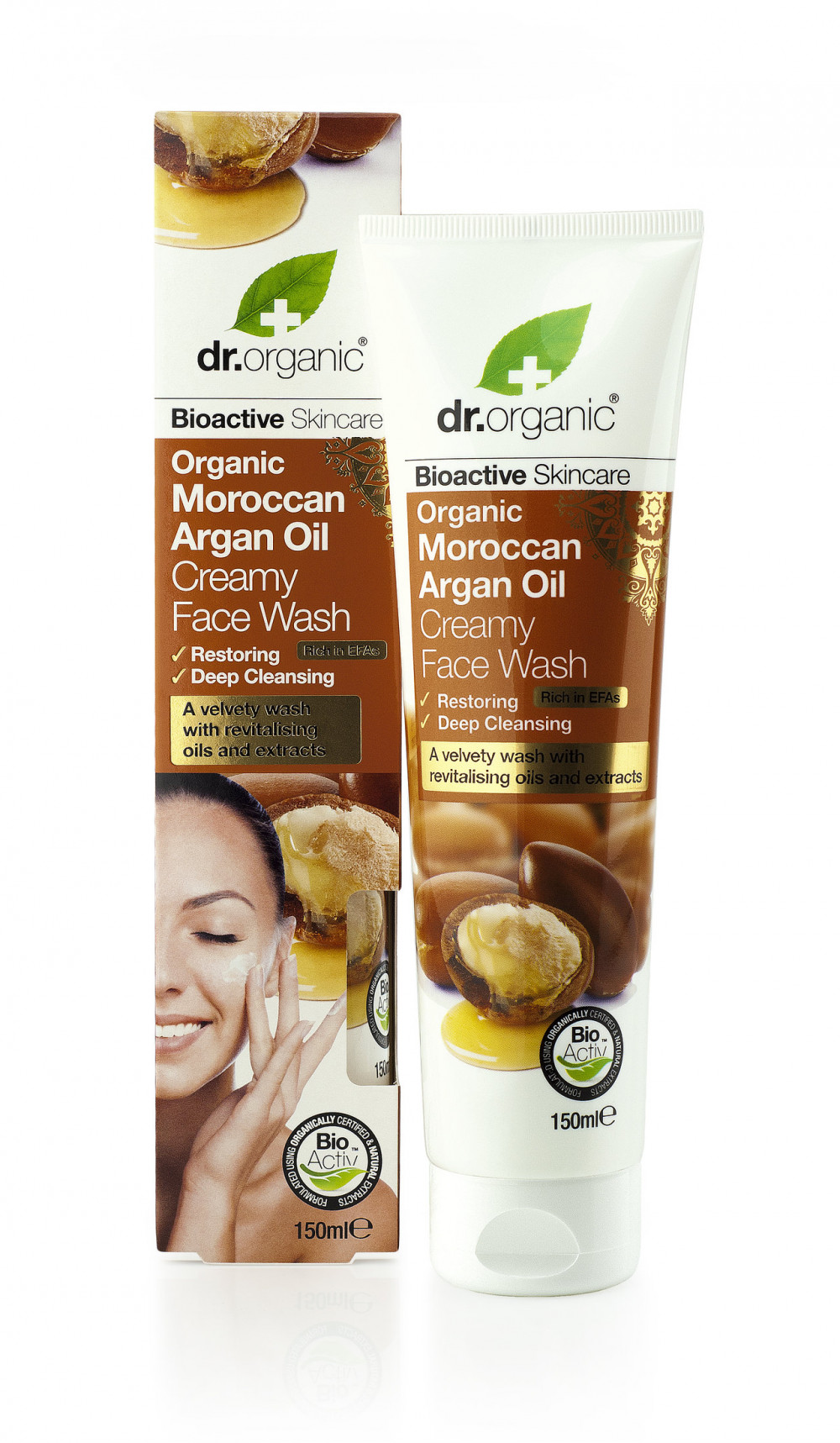 dr.Organic Argán olaj krémes arclemosó 150ml