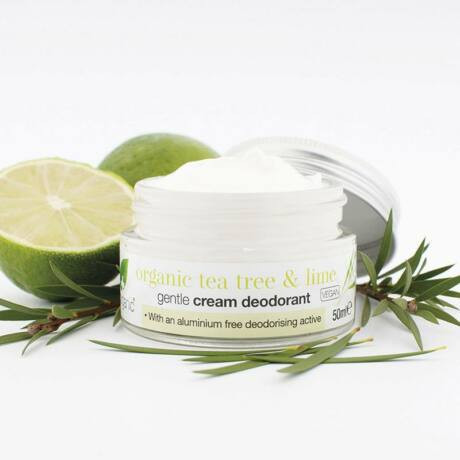 dr.Organic Krémdezodor bio teafával és lime-mal
