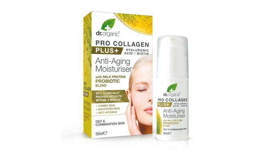 dr.Organic Pro Collagen Anti-Aging hidratáló arckrém tejprotein probiotikummal50ml