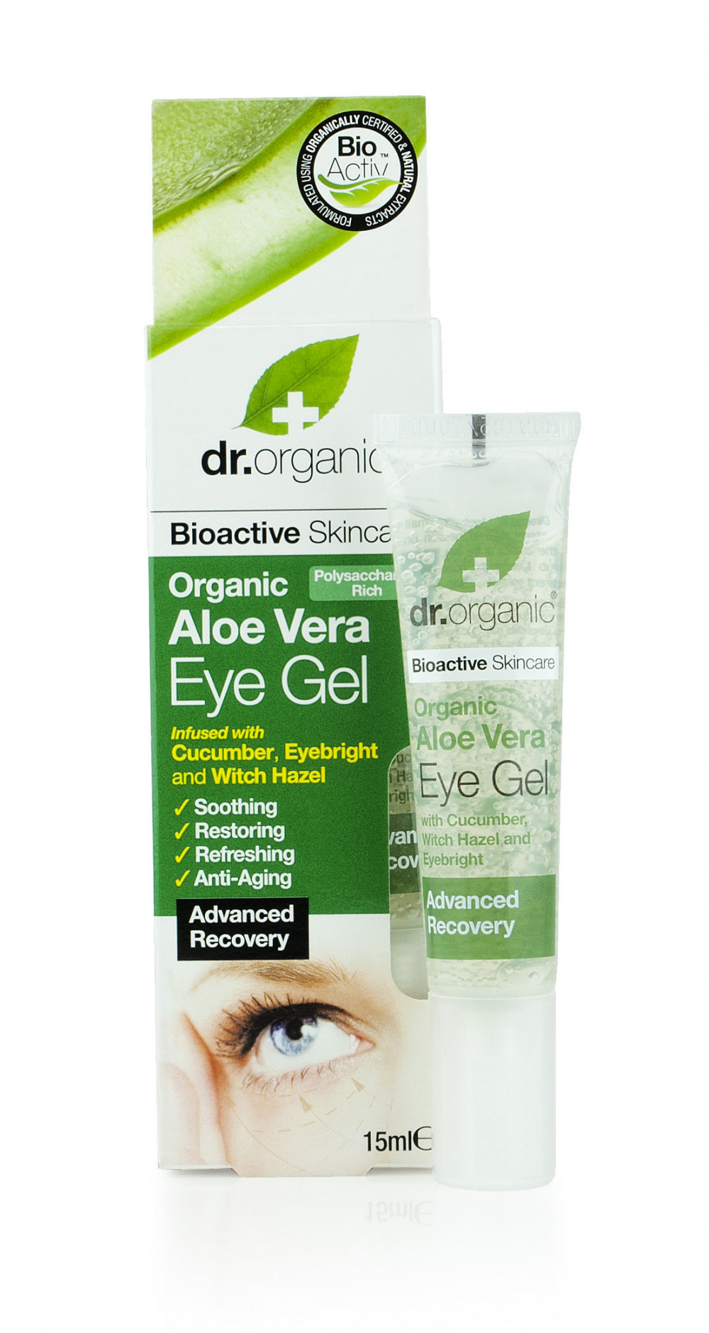 dr.Organic Szemkörnyék ápoló gél bio Aloe verával 15ml