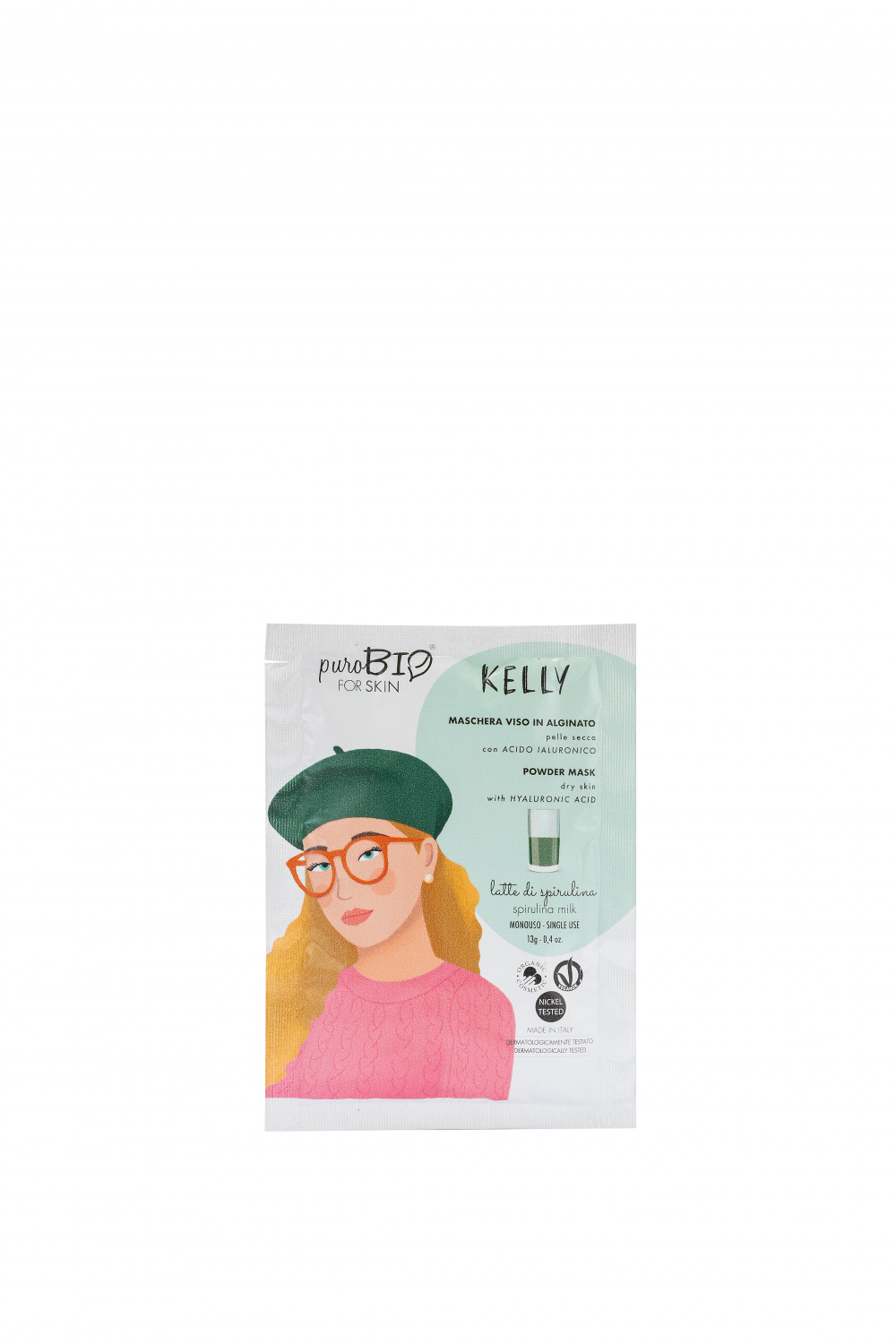 puroBIO "Kelly" Poralapú lehúzható arcmaszk spirulinával 13g