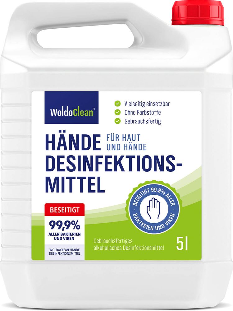 Alkoholos kézfertőtlenítő - 5 l - WoldoClean®