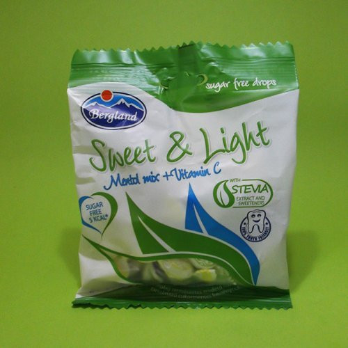 Bergland sweet&light cukormentes cukorka eukaliptusz-mentol 60 g