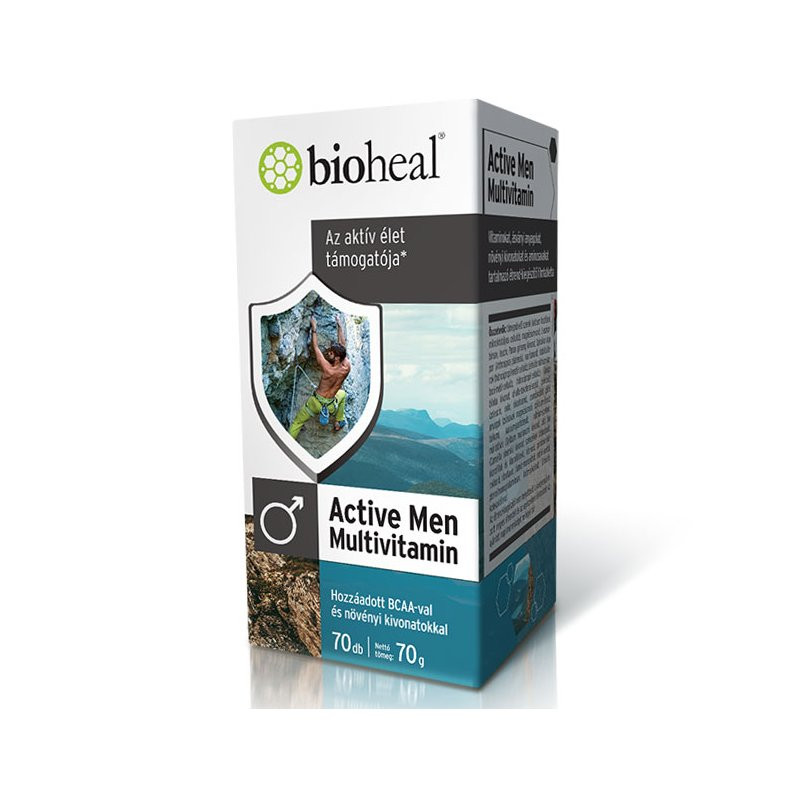 Bioheal active men multivitamin tabletta 70 db