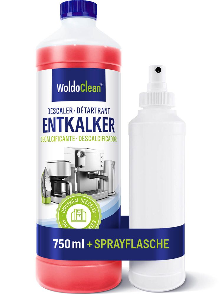 Folyékony vízkőoldó 750 ml + szórófejes flakon - WoldoClean®