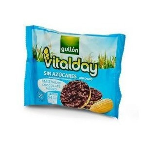 Gullón vitalday gluténmentes étcsokoládés puffasztott kukorica szelet cukor hozzáadása nélkül 25 g