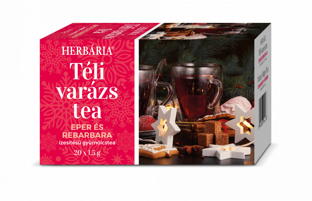 HERBÁRIA TÉLI VARÁZS TEA - EPER ÉS REBARBARA ÍZESÍTÉSŰ 20DB