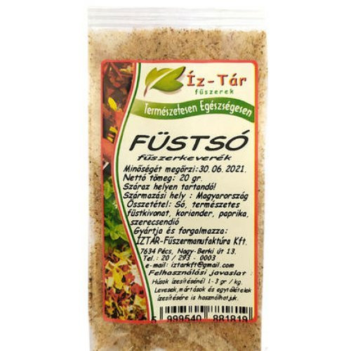 Íz-Tár fűszerkeverék füstsó 20 g