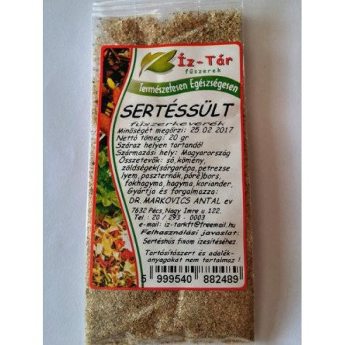 Íz-Tár fűszerkeverék sertéssült 20 g